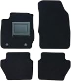 Kit Tappetini Auto Per Ford Fiesta MkVI 2008-2017 | 4 Pezzi Moquette + Gomma | Personalizzabili Con Ricamo | Made In Italy