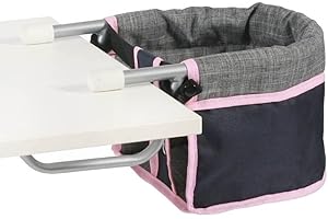 Bayer Chic 2000 735 26 Tischsitz 60 cm, Puppen-Hochstuhl, Melange grau, Navy, Klein