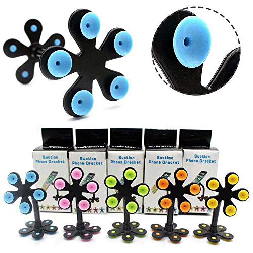 Preisvergleich Produktbild GAOWORD 5 Stück Autotelefonhalter Silikon-Doppelsauger 360 ° Metallschlauch Navigationshalterung