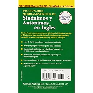 Diccionario Merriam-Webster de Sinonimos y Antonimos En Ingles (Dictionary)