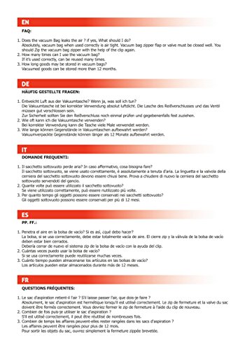 DIBAG Combo Set Vakuumbeutel. 15 Taschen Set. 1 Jumbo (122 * 88 cm) + 3 XL (100 * 67 cm) + 4 l (85 * 54 cm) + 4 Medium (57 * 45 cm) + 2 Reise aufrollbar Staubbeutel (45 * 57 cm) ohne Saugnapf + 1 Rolltasche (50 * 34 cm) ohne Saugnapf. - 4