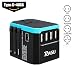 Produktbild RAGU Universal Reiseadapter Weltweit, Reisestecker mit 4 USB Ports 1 Typ-C Internationale USB Reiseadapter Internationale Ladegerät AC Ladestecker Ladegerät für Weltweit 150 Ländern