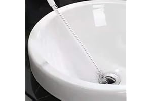 VIKSAUN 2 Piezas Cepillo de Limpieza para Desagüe, 45cm Cepillo de Limpieza de Tuberías Flexible, Herramienta de Drenaje para Eliminar Pelos y Desatascar, para la Limpieza de Baño Cocina (2 Piezas)