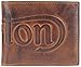 Price comparison product image Tan Debossed Logo Leather Bifold Wallet by Norton