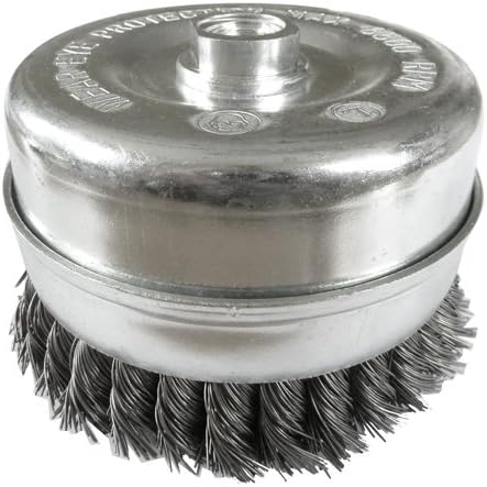 120mm x M14 bore Twist Knot Cup Wire Brush. Use on 180mm or 230mm Grinders