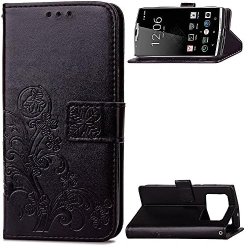 pinlu Case Mobile Phone Wallet PU Leather Case with Stand Function Innensch Strand Design Happy Clover Pattern