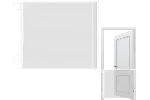 Retractable Baby Gates, Telescopic Mesh Safety Barrier, No Drilling Expandable Door Fence, Lightweight Foldable Guard for Pup