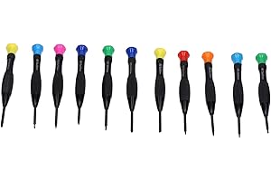 GZD Mały zestaw śrubokrętów, antypoślizgowe różne rozmiary Małe narzędzia do śrubokrętów Naprawa czernienia dla zegarka dla majsterkowiczów dla elektroniki