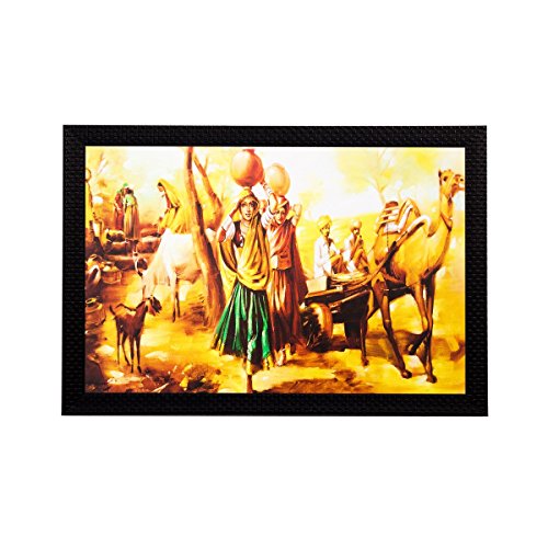 eCraftIndia Village Ladies Matt Textured Framed UV Art Painting RS.319 (79.00% Off) - Amazon