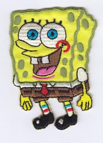 Spongebob Squarepants Iron on Sew on Embroidered Badge Applique Motif Patch From PatchWOW