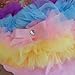 Baby Girls Ruffle Design Bloomers Nappy Cover (Small 6-12 Months, Pink Rainbow)