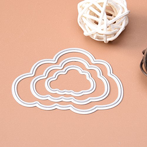 Blue Vessel 3pcs Scrapbooking DIY Wolke Schneidvorlagen Papierkarten Dekor Schneiden Schablone - 6
