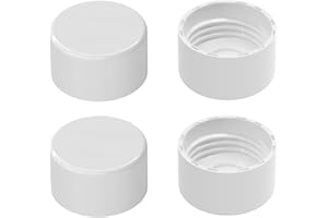 Mycket Soda Water Bottle Caps, 4 Packs Soda Carbonating Bottles Caps Compatible with Most Soda Machine Bottle（White）