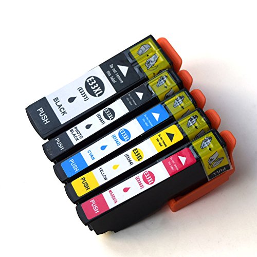caidi 5 x kompatibel für Epson 33 x l Tintenpatronen mit Neue Aktualisierte Chips Hohe Kapazität Kompatibel mit Epson Expression Premium xp-530 xp-630 xp-635 xp-830 xp-640 xp-900 xp-540 xp-645 pirnte