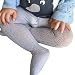 hibote Ultrathin Baby Pantyhose Girls Combed Cotton Tights Summer Anti-mosquito Gray/0-1Y