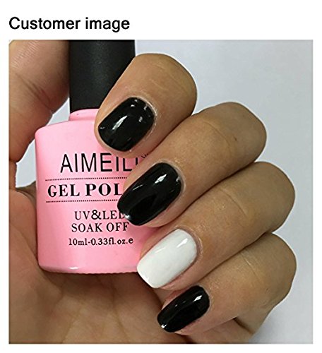 AIMEILI UV LED Gellack ablösbarer Nagellack Gel Polish – Blackpool (007) 10ml - 2