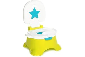 ebebek baby plus 3 in 1 Potty with Step Stool | Infants Potty Training Toilet Seat with Splash Guard | Music Potty Training Seat Lightweight Portable | Fun Kids Toilet Seat to Encourage