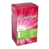 Carefree Breathable Panty Liners Aloe, 32 Liners
