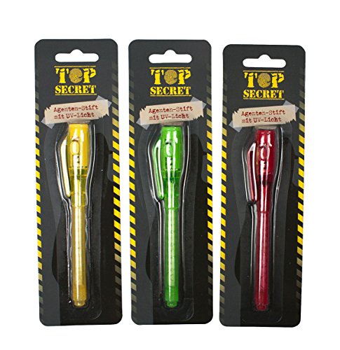 Preisvergleich Produktbild Trendhaus 940216 - Top Secret Agenten-Stift mit UV-Licht