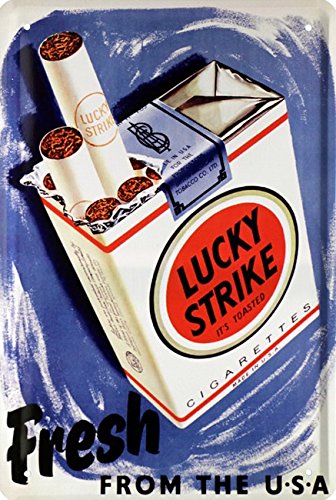 Lucky Strike Zigaretten Blechschild 20 x 30 Retro Blech 451