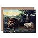 Produktbild CARD GREETING GIFT PAINTING ALLEGORY GREEK AESOP FABLE OUDRY WOLF LAMB CL1750