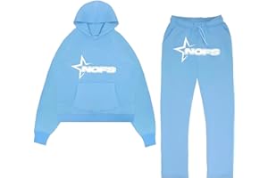 YiJee Jogginganzug NOFS Y2K Herren - 2-Teilig Corteiz Tracksuit mit Hoodie und Sporthose | Streetwear Style | NOFS Fashion Trainingsanzug für Herren und Damen