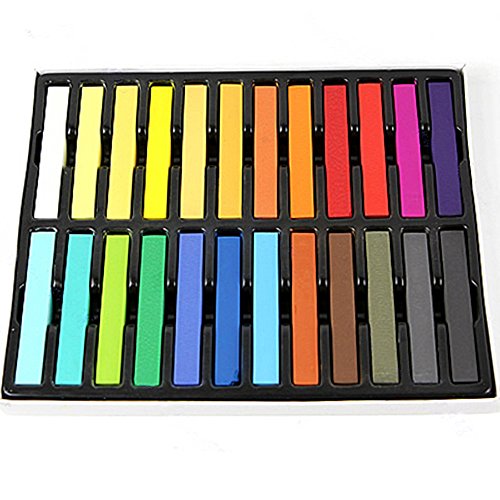 Sanwood Easy Temporary Colors Hair Chalk Dye Hair Pastels Kit (12 Colors)