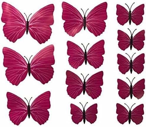 Home Decor 12 PCS 3D Butterfly Stickers Making Stickers Wall Stickers Crafts Butterflies