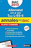 Image de ANNALES BAC 2013 ALLEMAND L ES