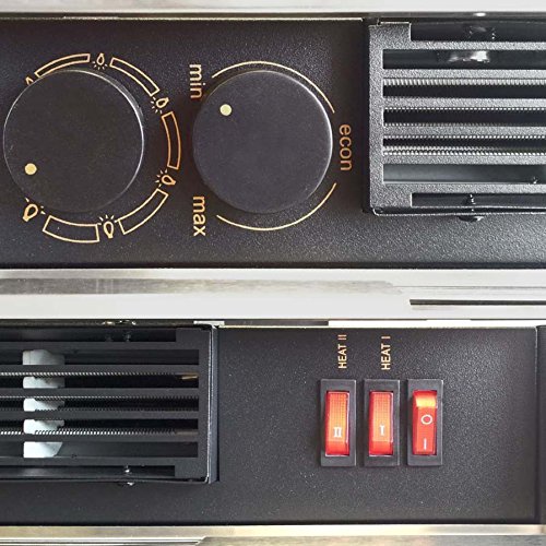 Classic Fire Elektrischer Kamin mit Edelstahlfront Elektrokamin