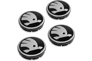 Skoda 5LA071213D Radzierkappen 4X Nabenkappen Felgendeckel Radnabenkappen Radkappen *** Kompatibilität VOR dem Kauf prüfen! ***