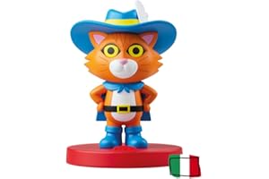 FABA Personaggio Sonoro - Il Gatto Con GLI Stivali Sonore, FFR14202 The Cat with Boots FFR14202-The Boot Sound Stories, Storie e Educativi
