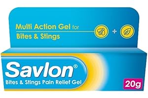 Savlon Bites & Stings Gel, Soothes and Relieves Itching & Irritation of Insect Bites & Nettle Stings, Helps Protect Against Infection, Outdoors & Travel First Aid (1 pack)
