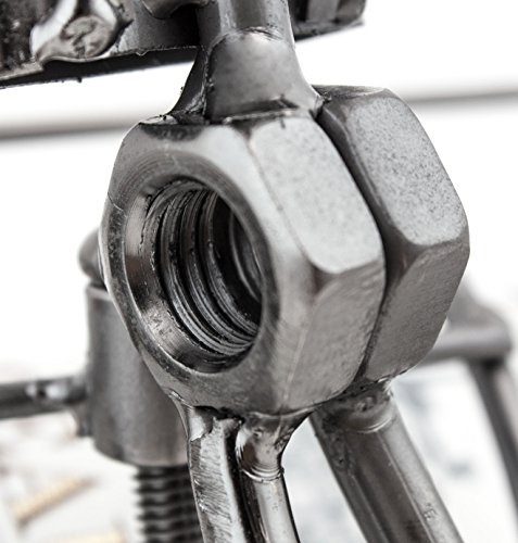 BRUBAKER Flaschenhalter Fallschirmspringer Metall Skulptur mit Geschenkkarte - 4