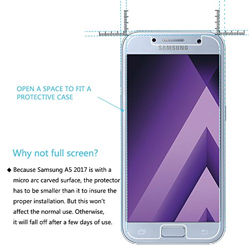 VIFLYKOO Samsung Galaxy A5 2017 Protector de Pantalla de Cristal Templado 2-Pack Dureza 9H Vidrio Templado 0 26mm Tempered Glass Screen Protector para Samsung Galaxy A5 2017 Flim Protection reviews VIFLYKOO Samsung Galaxy A5 2017 Protector de Pantalla de Cristal Templado 2-Pack Dureza 9H Vidrio Templado 0 26mm Tempered Glass Screen Protector para Samsung Galaxy A5 2017 Flim Protection