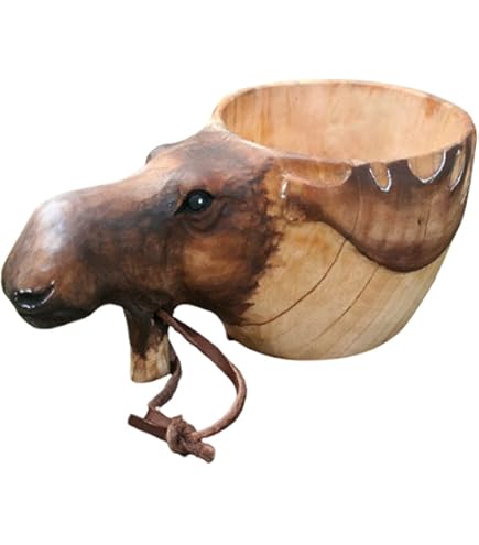 Kuksa Wooden Nordic Drinking Cup Handmade in Finland by Birch Gnarl