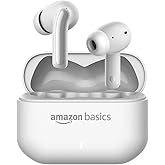 Amazon Basics Pro Series Wireless in Ear Earbuds, Bluetooth 6.0 TWS Earphones with Mic, 4 Mics ENC, 55H Playtime, Fast Chargi