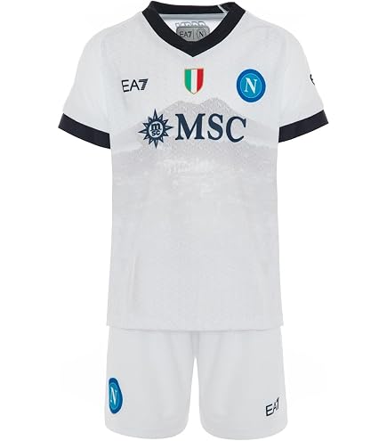 Completino Da Calcio SSC Napoli Bimbo 2024/2025 - Azzurro E Bianco Con Stampa Nome E Numero - Foto 2