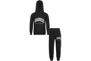 RUNQHUI Survêtement Fille Garçon Enfant Sweat à Capuche Pantalon Jogging Ensemble Sport Automne Hiver Décontracté 3-13 Ans