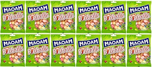 x12 Haribo Maoam Pinballs No Artificial Colours 160g