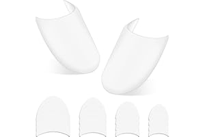 TEUENA 8 Pairs Shoe Tree Plastic, Crease Protectors Shoe Stretcher, Transparent Shoe Shaper, Four Sizes - Stretchers Maintain Shape Guards Fit for Men Women Adult Kids Shoes - Family Set