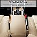 [Pack of 2]Car Seat Catcher, IWILCS Car Seat Side Pocket Caddy Car Seat Slit Pocket Catcher Organizer,Interior Car Accessories Between Seat and Console(Black)