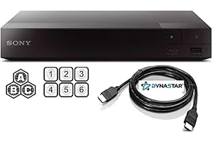 Region Free Blu-Ray Player Compatible with Sony BDP-S6700 with 3D WiFi and 4K-Upscaling Multi Region Code Free | Blu-Ray Regions A, B, C | DVD Regions 0-8 with Dynastar 6FT HDMI Bundle