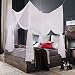 Truedays® Four Corner Post Bed Princess Canopy Mosquito Net Full Netting, Queen Size