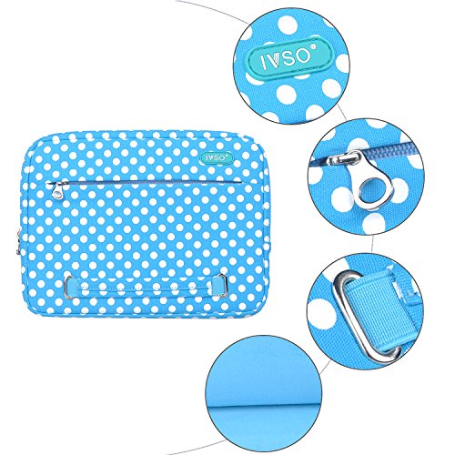 IVSO Hohe Qualität Water-resistant Neoprene Laptop Sleeve Hülle Case Folio Tasche Cover- Grösse 9.7-10.1 Zoll (25.6-26.67cm) für Tablet PC, Convertible Notebook,Laptop, Blau