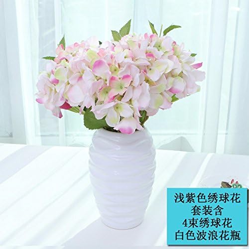 GBHNJ False Vase Pu Pink Hydrangea Flowers Artificial Decoration