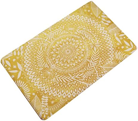 Lilyeyes Bohemian Geometric Mandala Doormat Non-slip Water Absorption Bath Mat Rug Pad size Medium (12#)