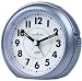 Produktbild ATRIUM Wecker analog blau ohne Ticken, mit Licht und Snooze A240-5