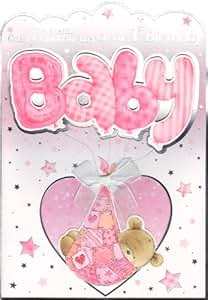 granddaughter 1st birthday card amazon