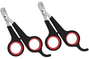 SHANBYE Ciseaux à Ongles Oiseaux,2 PCS Coupe-Ongles pour Chat Coupe-Griffes Professionnel Tondeuse à Griffes Animaux pour Petits Animaux Chiots Hamsters Oiseaux